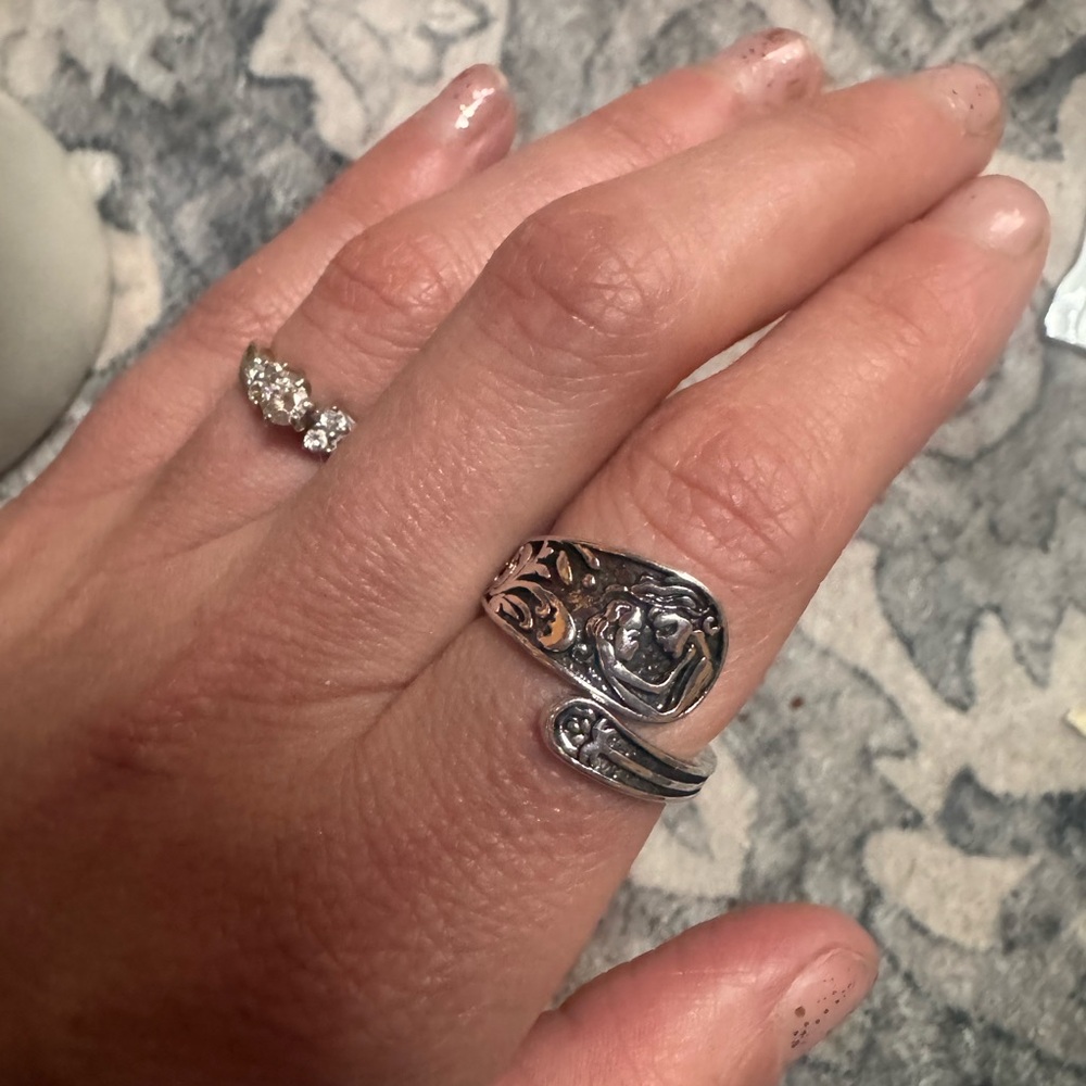 Silver Spoon Ring mother and daughter Mother’s Day gift